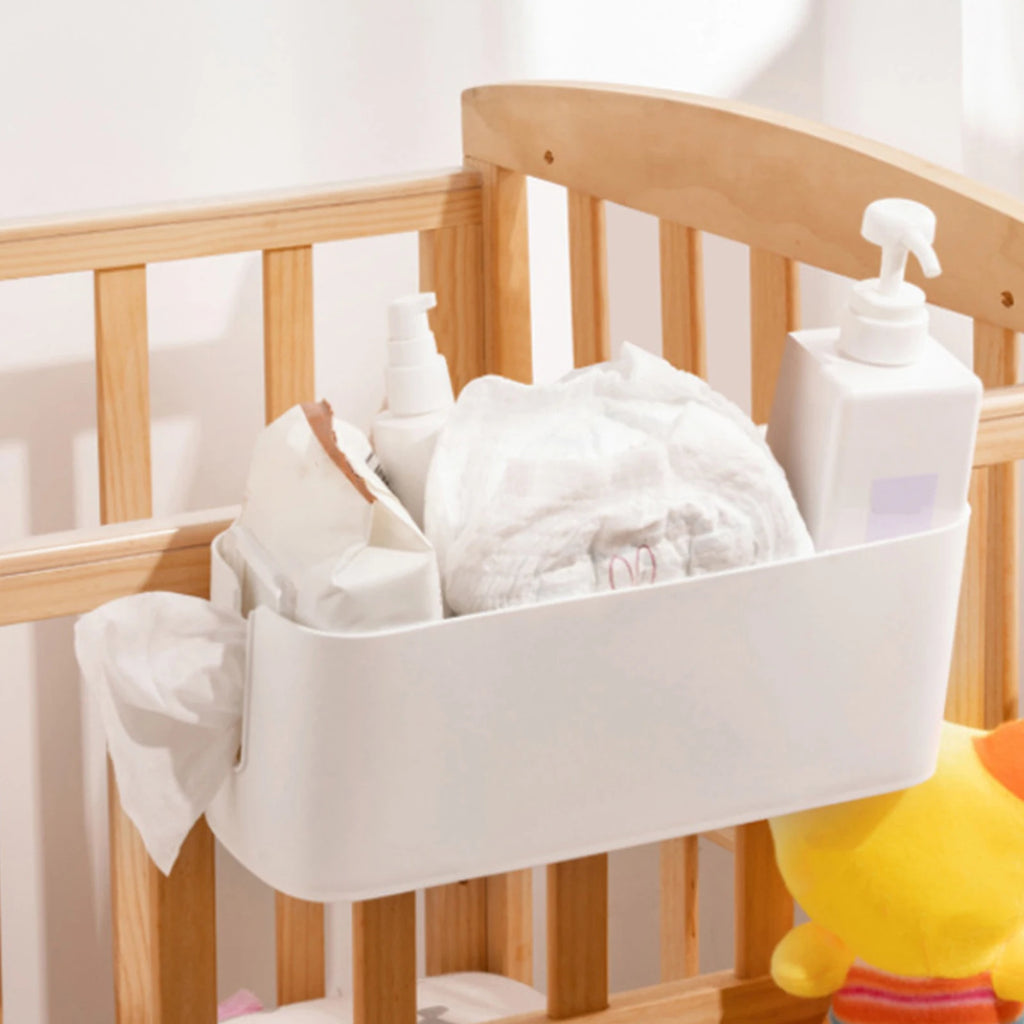 Bedside Storage Caddy with Hooks