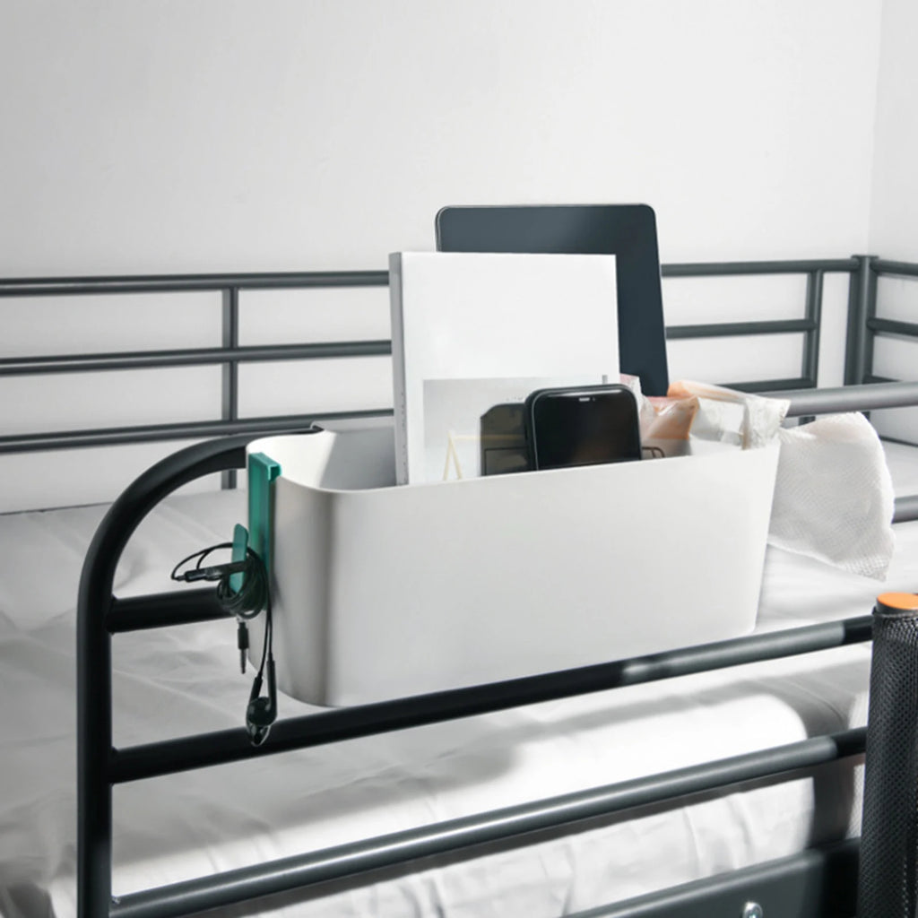 Bedside Storage Caddy with Hooks