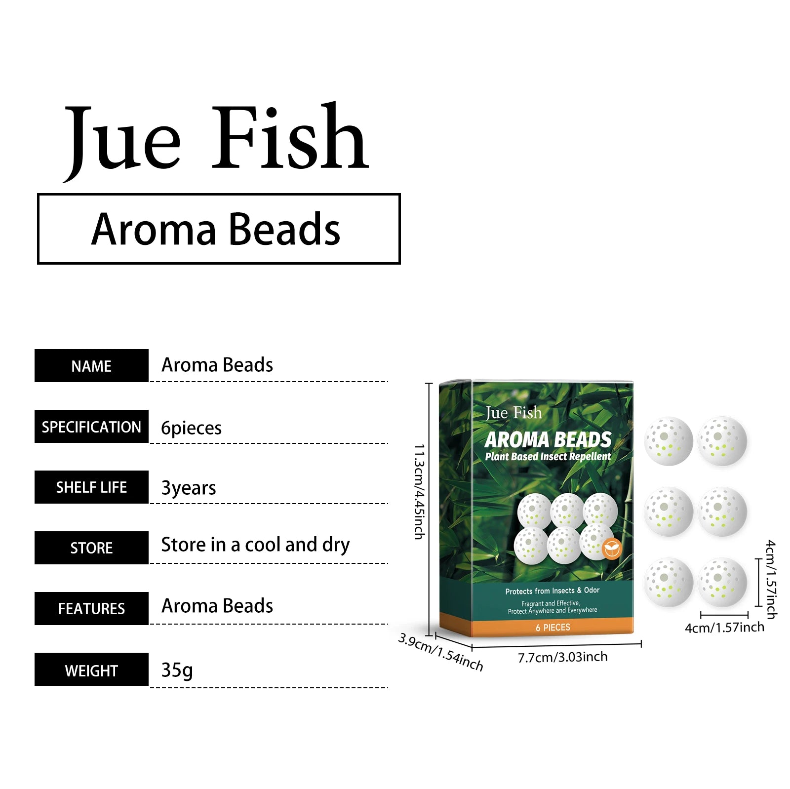Jue-Fish Fresh Mint Aroma Beads