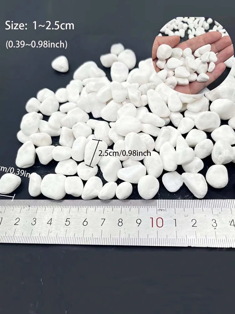 Natural White Decorative Pebbles