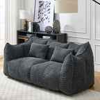 73" Chenille Bean Bag Loveseat