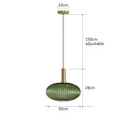 Colorful Glass Vintage Pendant Light
