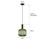 Colorful Glass Vintage Pendant Light