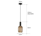 Colorful Glass Vintage Pendant Light