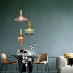 Colorful Glass Vintage Pendant Light