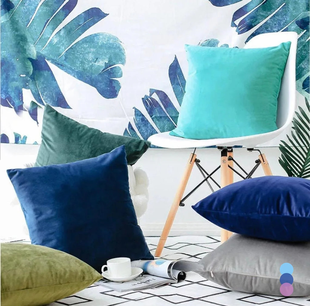 Plush Velvet Sofa Cushion Cover