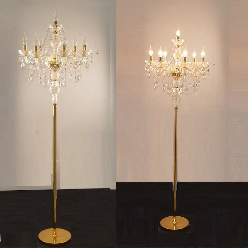 Luxury Crystal Floor Lamp