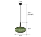 Colorful Glass Vintage Pendant Light