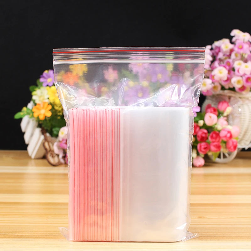 Reclosable Transparent Zip Lock Bags