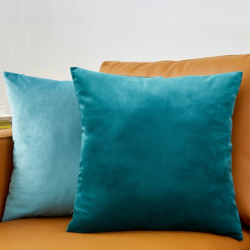Plush Velvet Sofa Cushion Cover