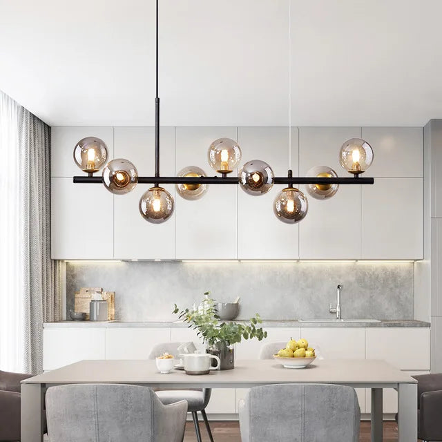 Modern Gold Glass Pendant Lighting