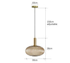 Colorful Glass Vintage Pendant Light
