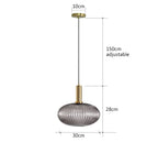 Colorful Glass Vintage Pendant Light
