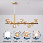 Modern Gold Glass Pendant Lighting