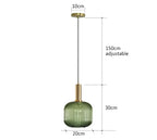Colorful Glass Vintage Pendant Light