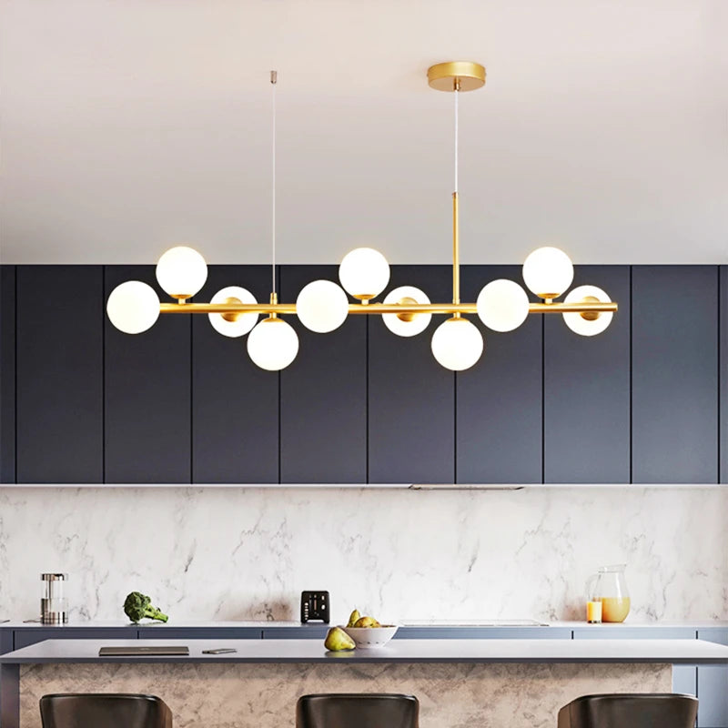 Modern Gold Glass Pendant Lighting