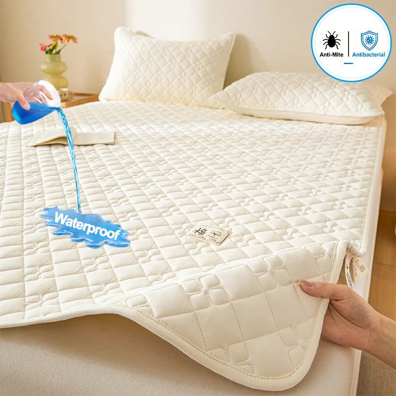 Hotel-Style Quilted Waterproof Mattress Protector
