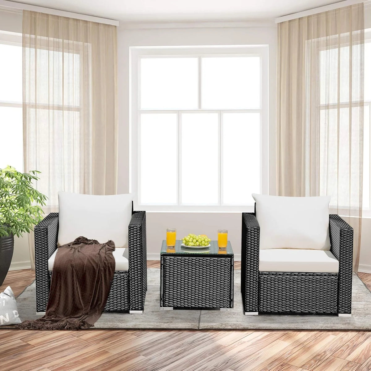Premium Rattan Patio Set