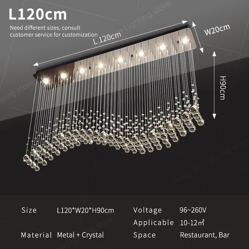 Modern Crystal Chandelier Pendant Lamp