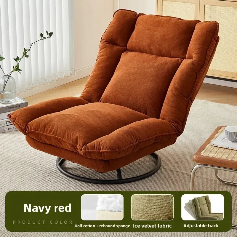 Rotating Fabric Swivel Lounge Chair
