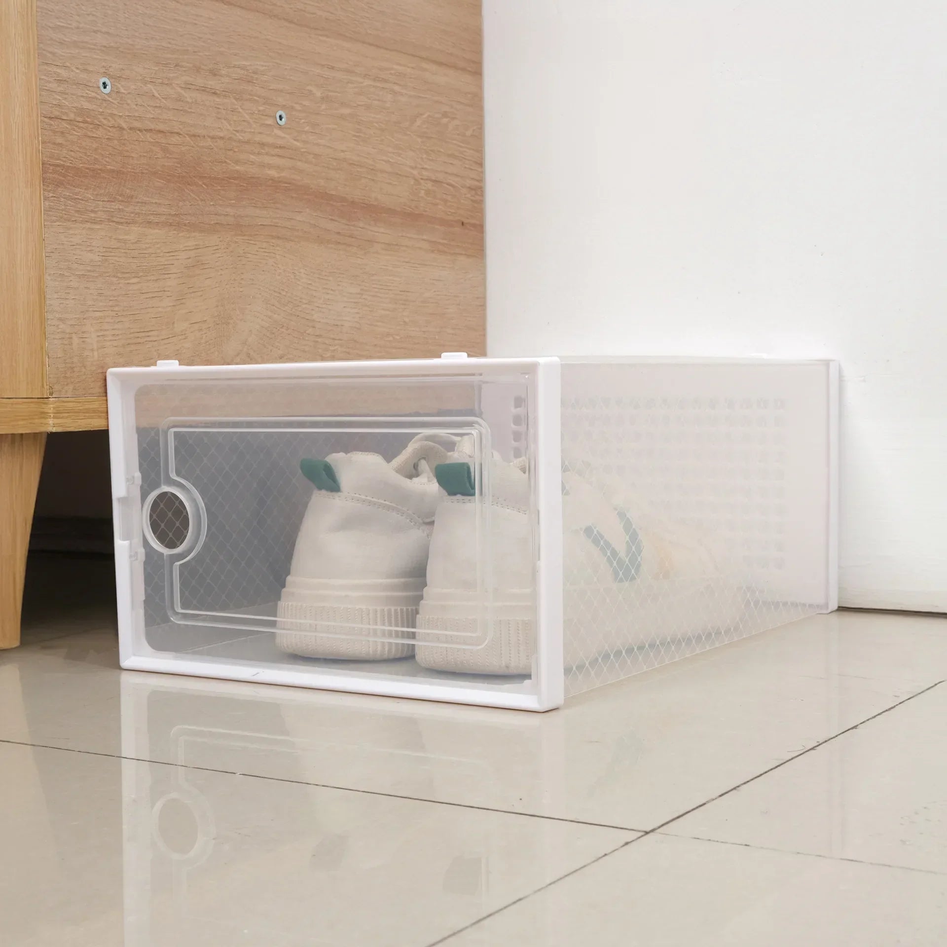 Clear Stackable Shoe Organizer