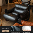Italian Retro Faux Leather Armchair