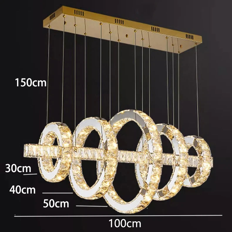 Modern Crystal Pendant Chandelier