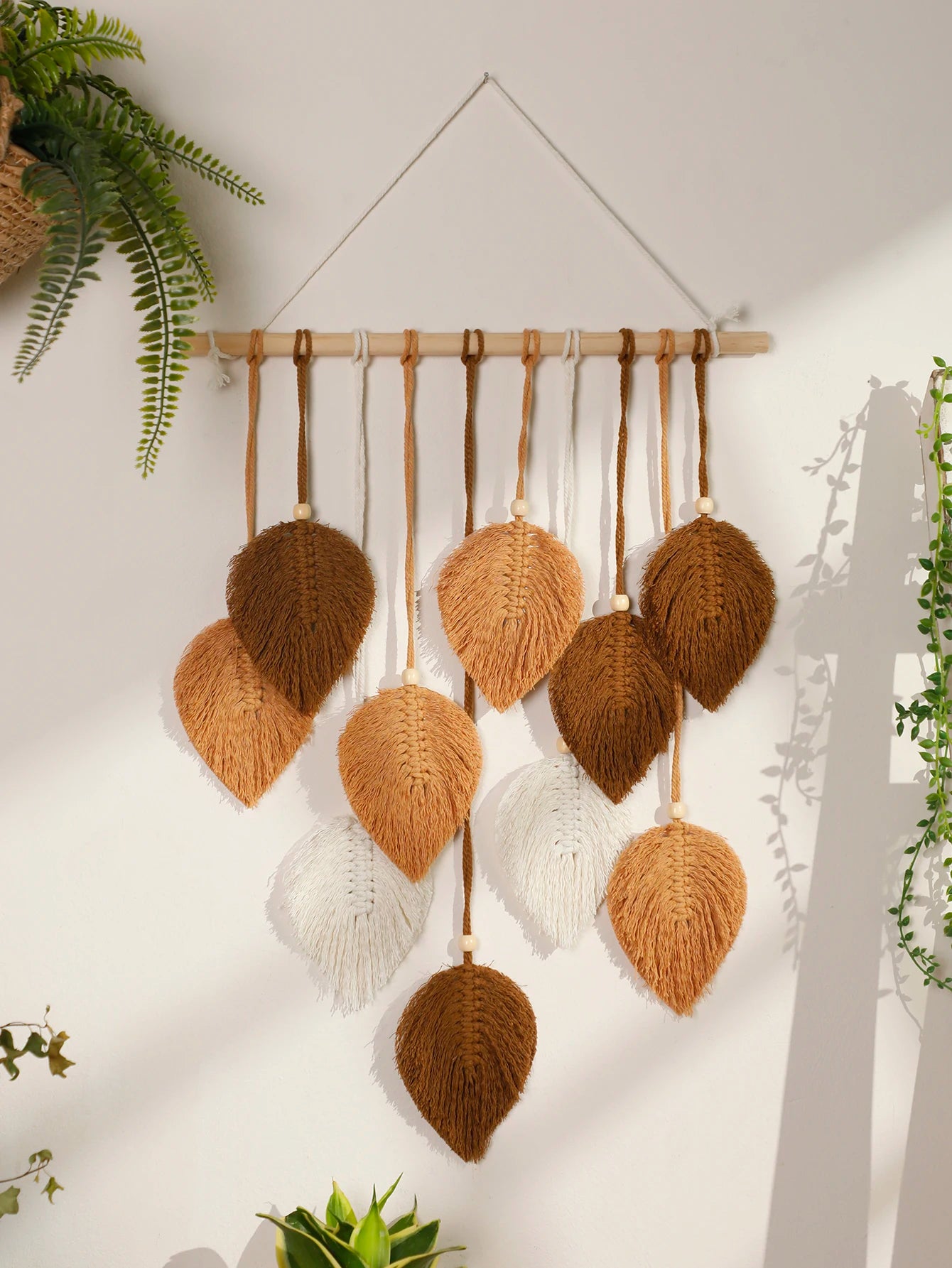 Leaf Macrame Wall Tapestry Decor