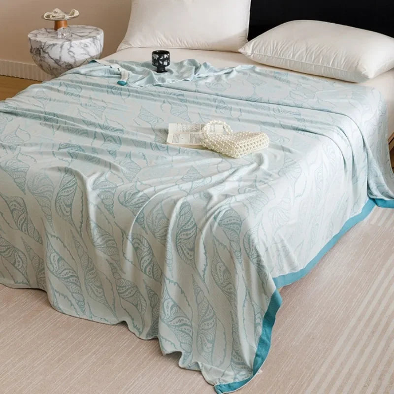 Bamboo Fiber Jacquard Cooling Blanket