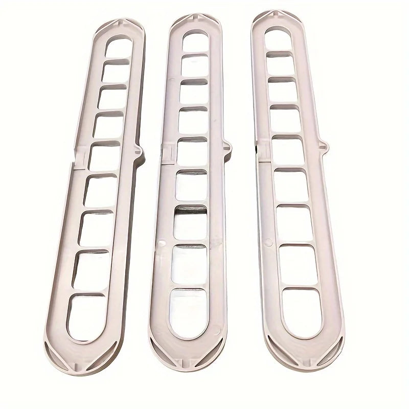 Space-Saving 9-Hole Clothes Hangers