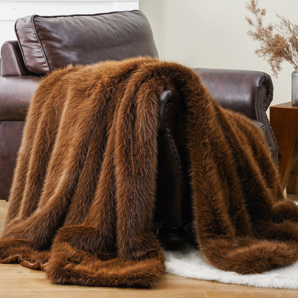 Luxury Faux Fur Throw Blanket