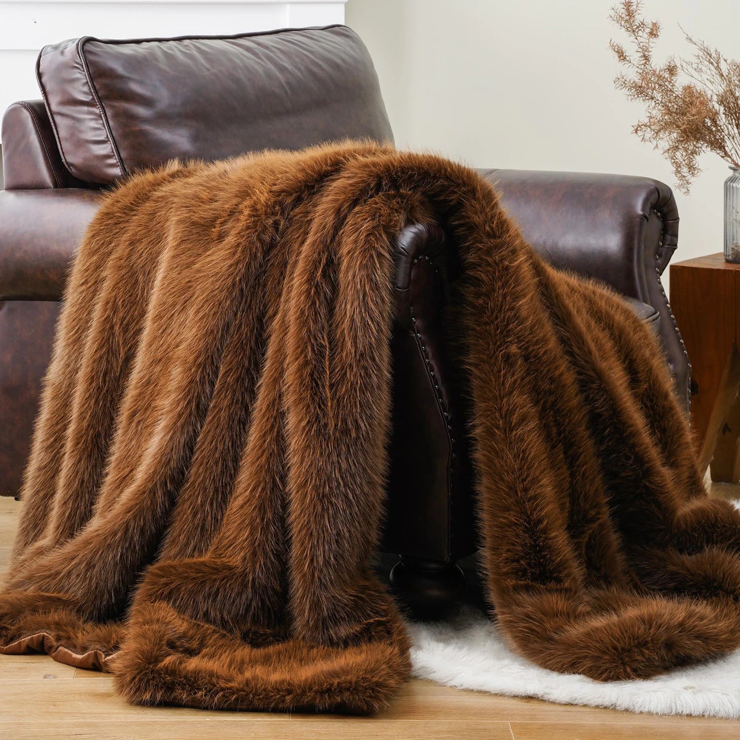 Luxury Faux Fur Throw Blanket