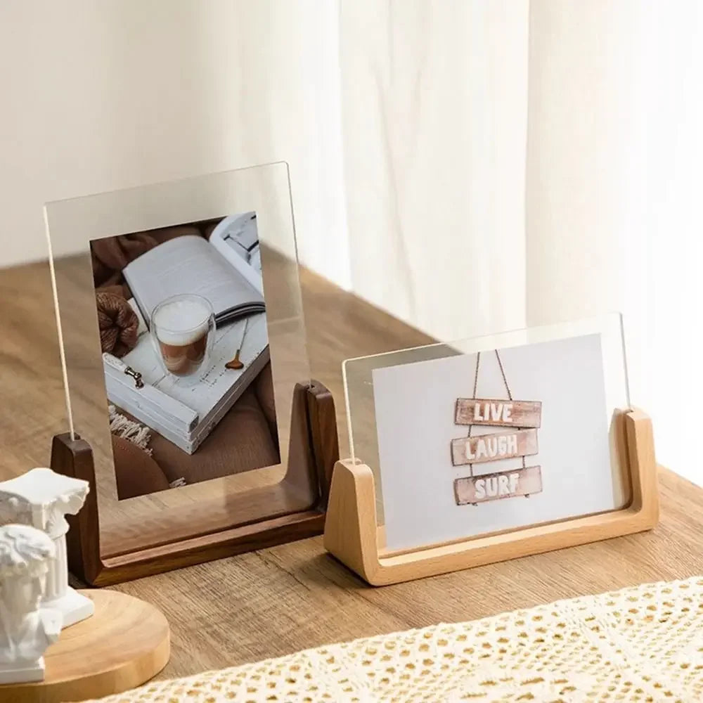 Wooden Acrylic Photo Frame Decor