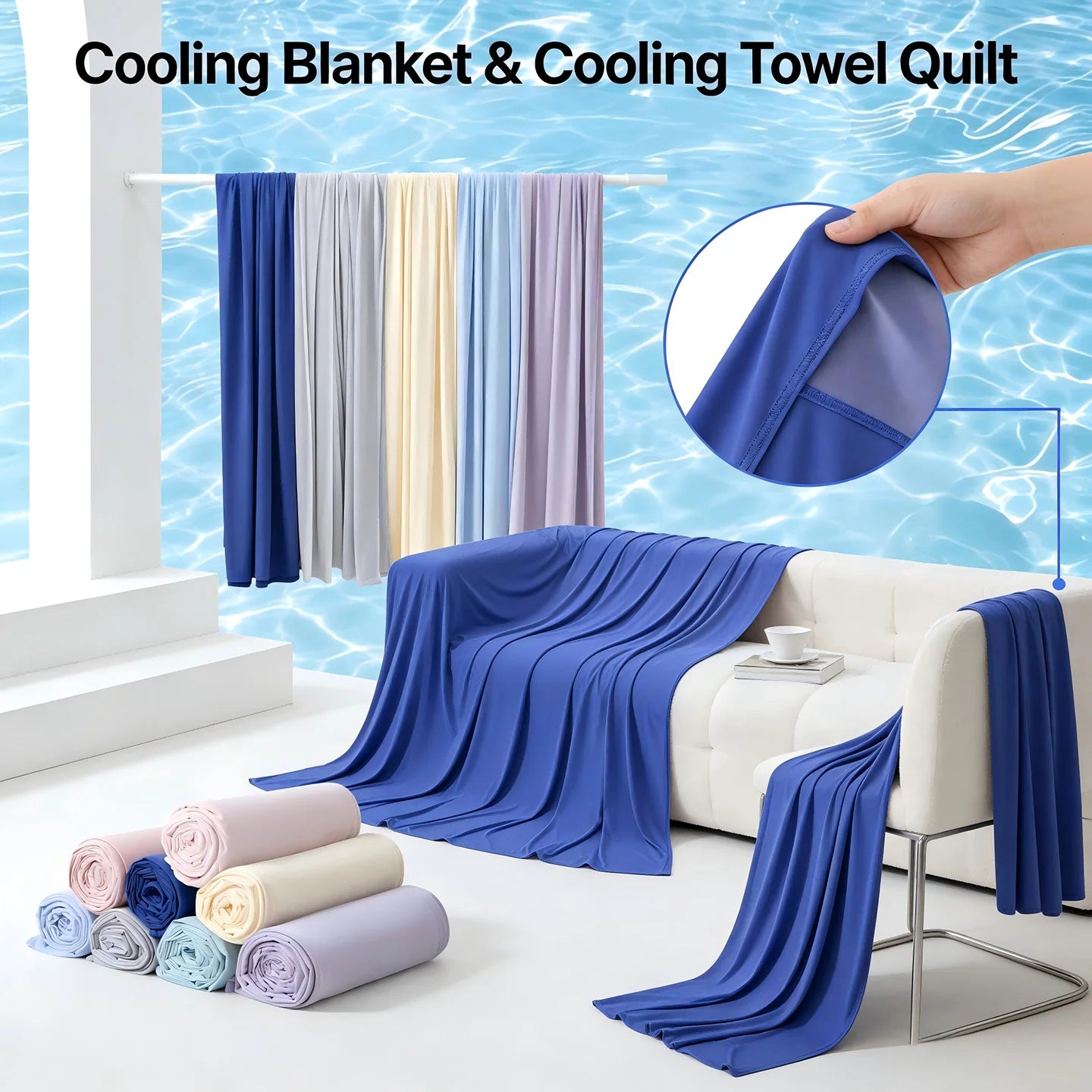 Breathable Ice Silk Cooling Blanket