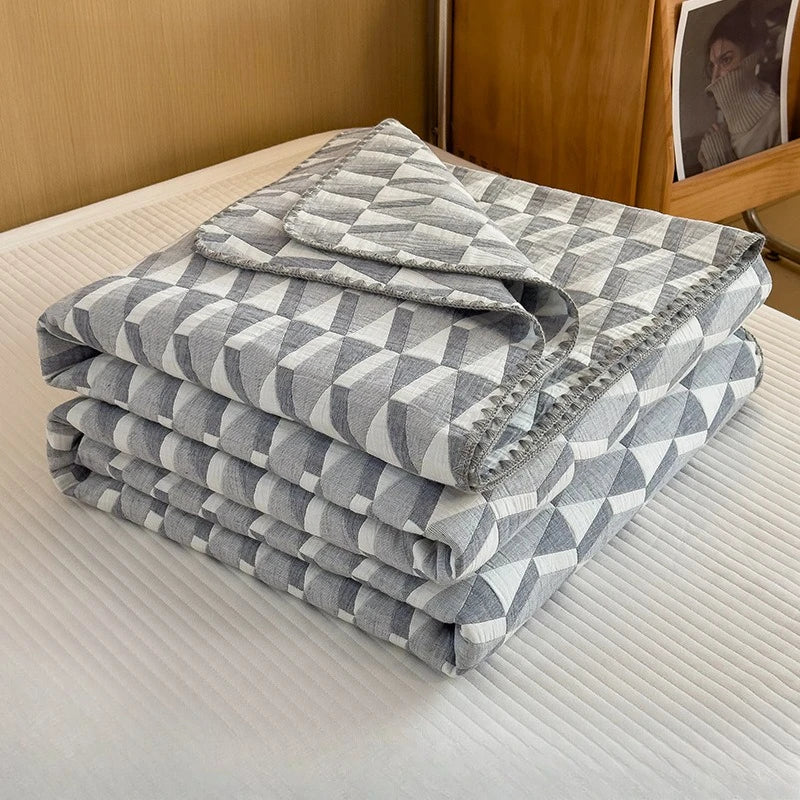 Cotton Gauze Summer Quilt Blanket