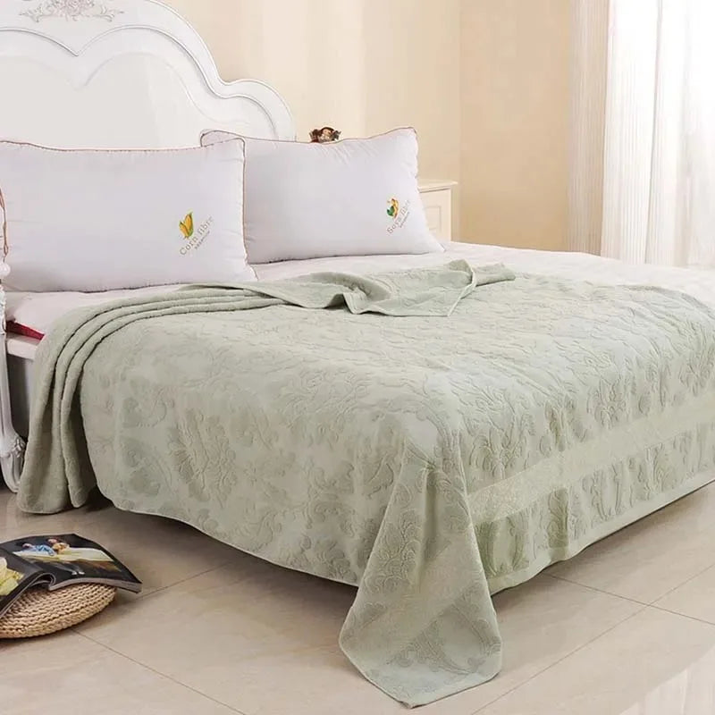 Jacquard Cotton Summer Throw Blanket
