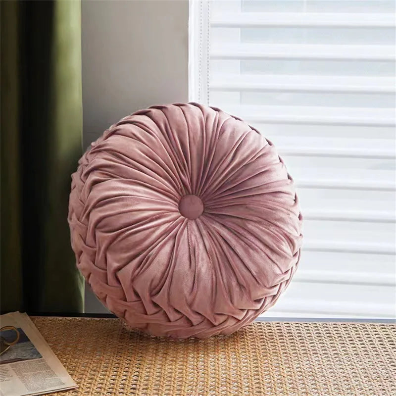 3D Velvet Pumpkin Cushion
