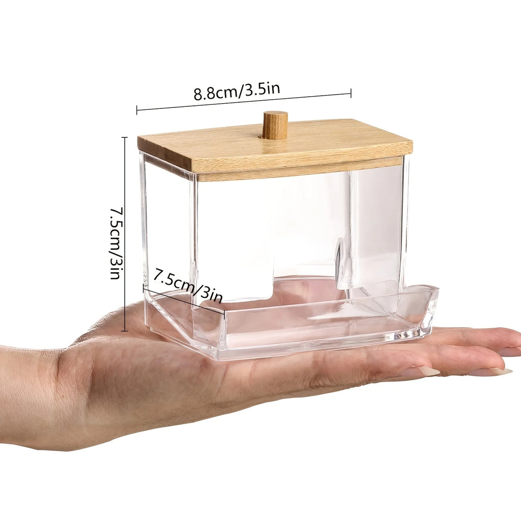 Clear Acrylic Cotton Swab Holder
