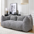 73" Chenille Bean Bag Loveseat
