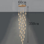 Modern Crystal Staircase Chandelier