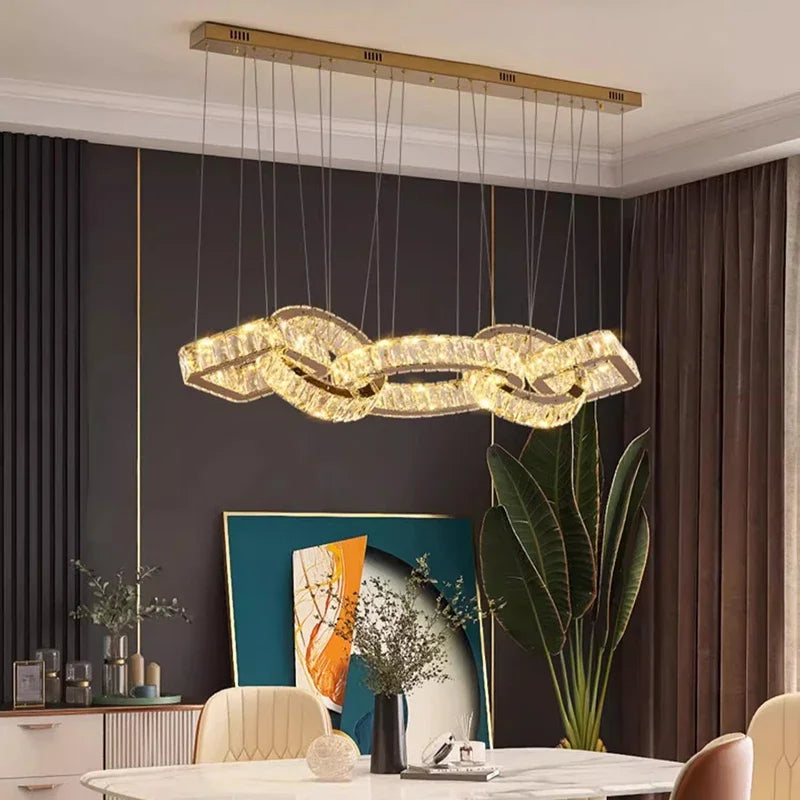 Luxury Crystal Linear Chandelier