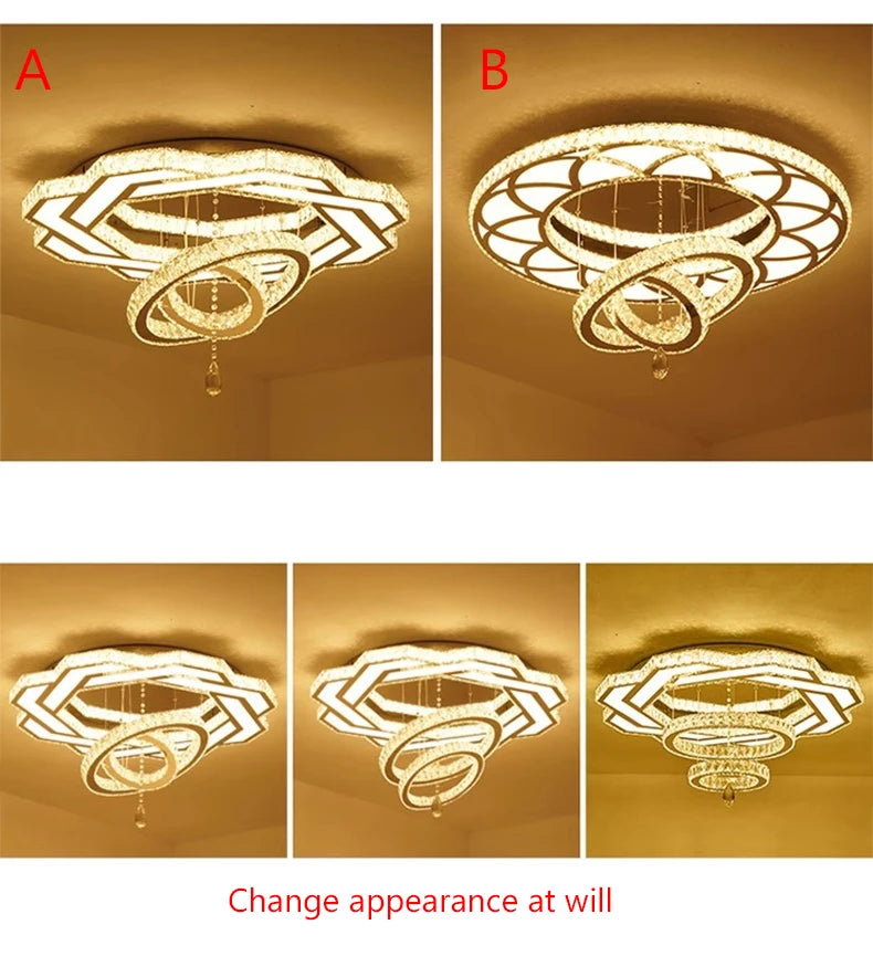 Luxury Crystal LED Ceiling Chandelier