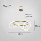Modern Minimalist Hose Chandelier