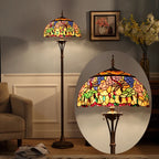 Retro Stained Glass Floor Lamp