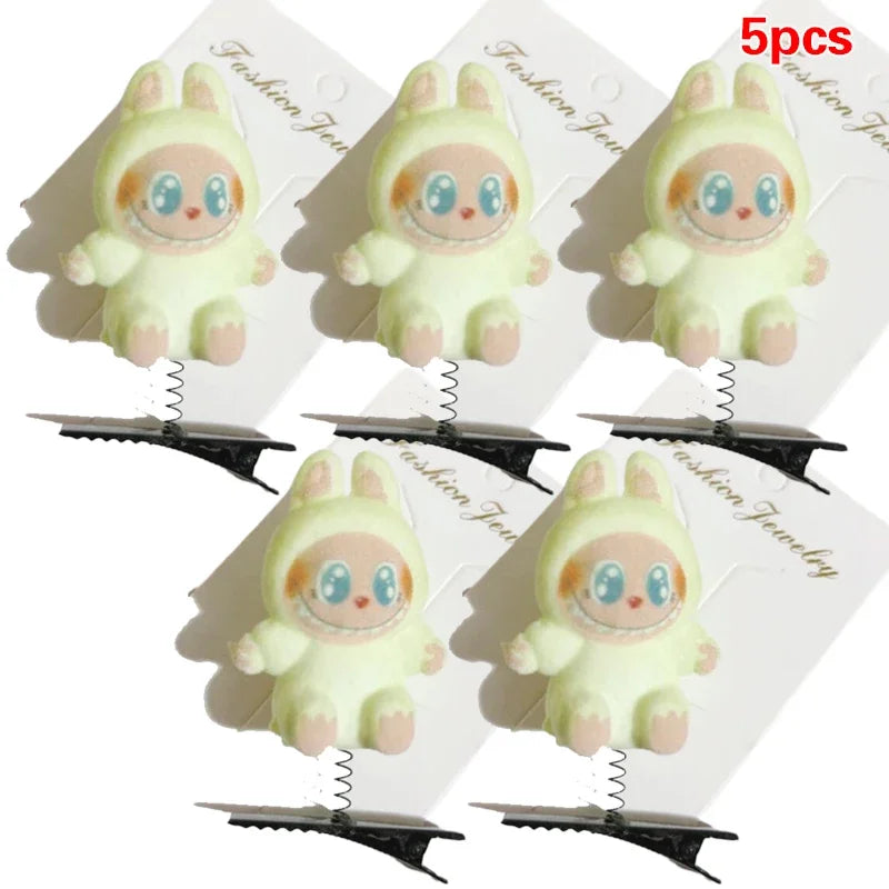 LABUBU FAN 5Pcs New Hair Clips