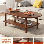 Oval Storage Coffee Table