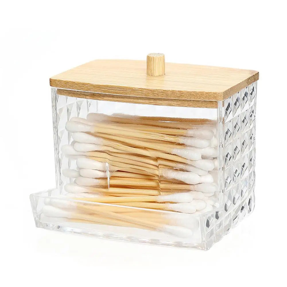 Clear Acrylic Cotton Swab Holder