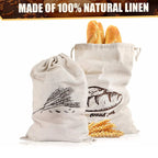 Eco Friendly Linen Bread Bag