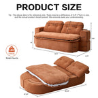 79" Boneless Convertible Loveseat Bed