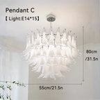 Clear Glass Pendant Chandelier